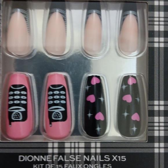 Y2K!! Brand New REVOLUTION CLUELESS DIONNE FALSE NAILS X 15-L - Picture 3 of 3